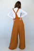 Knotted Straps Patch Pocket Wide Leg Jumpsuit